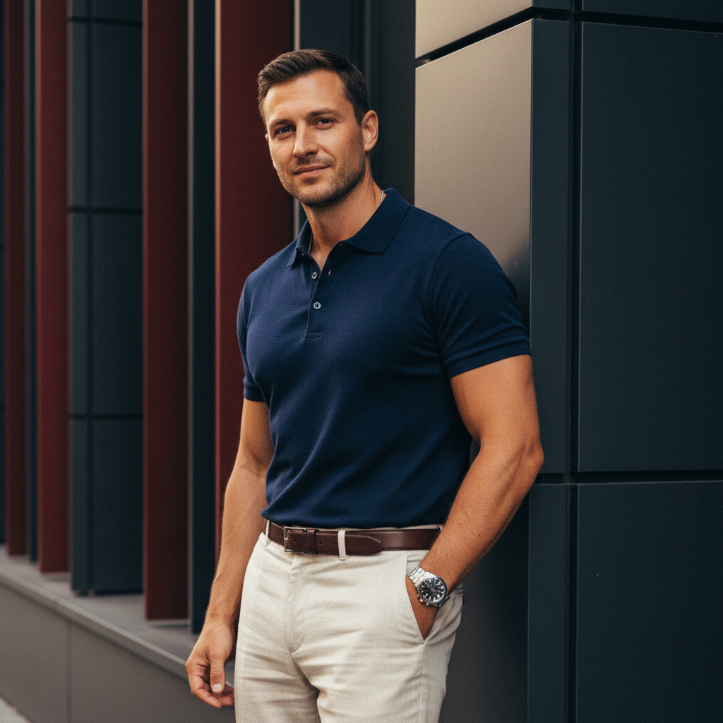 Мужчина в поло