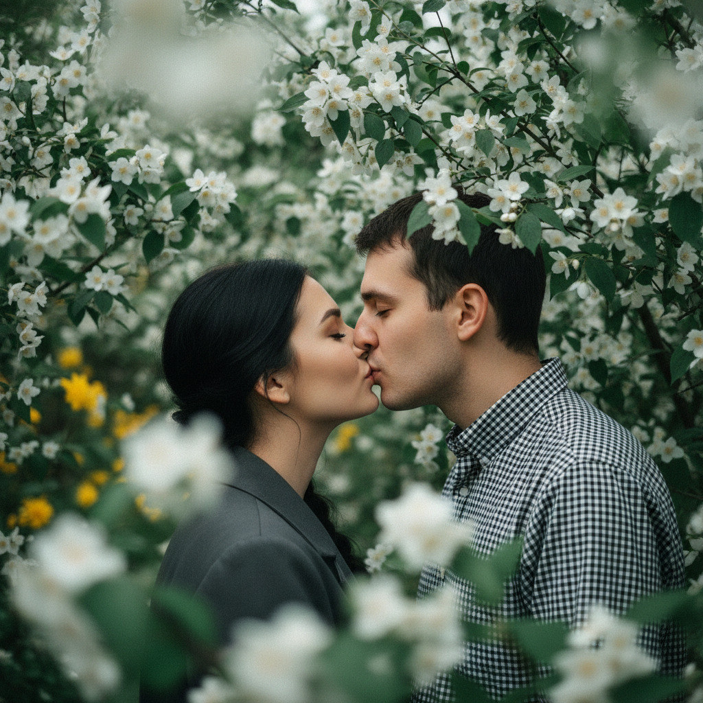 Целующаяся пара