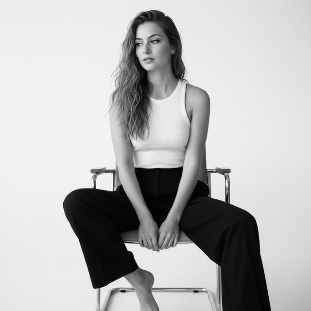 Чёрно-белый портрет #2429