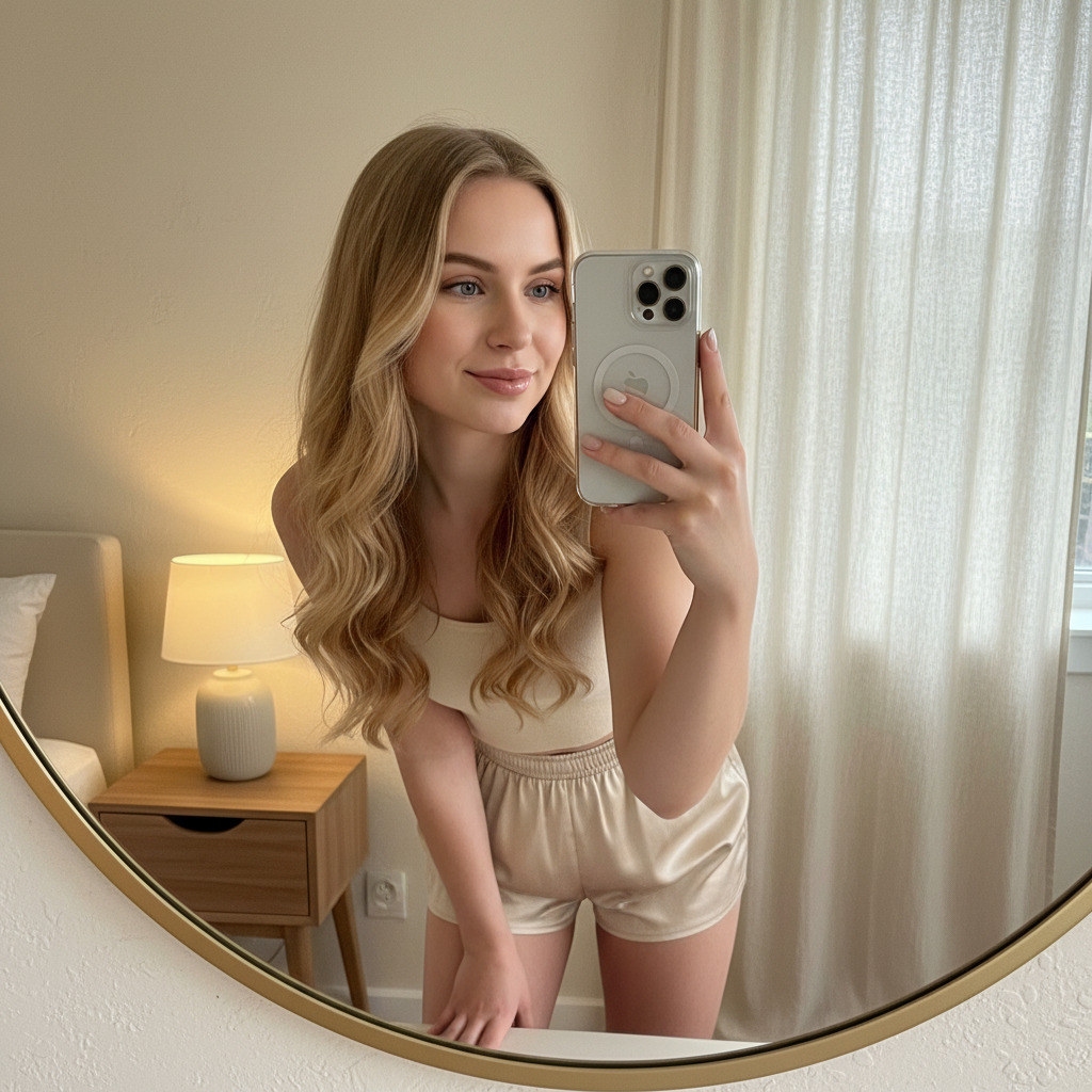 Уютное селфи дома