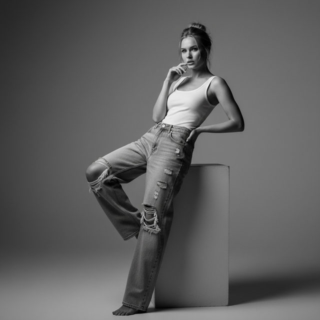 Модный портрет в студии