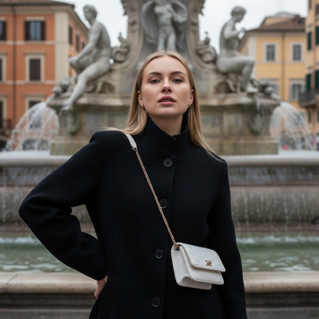 Уличный портрет женщины