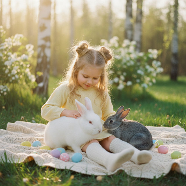 Нежный пасхальный кадр