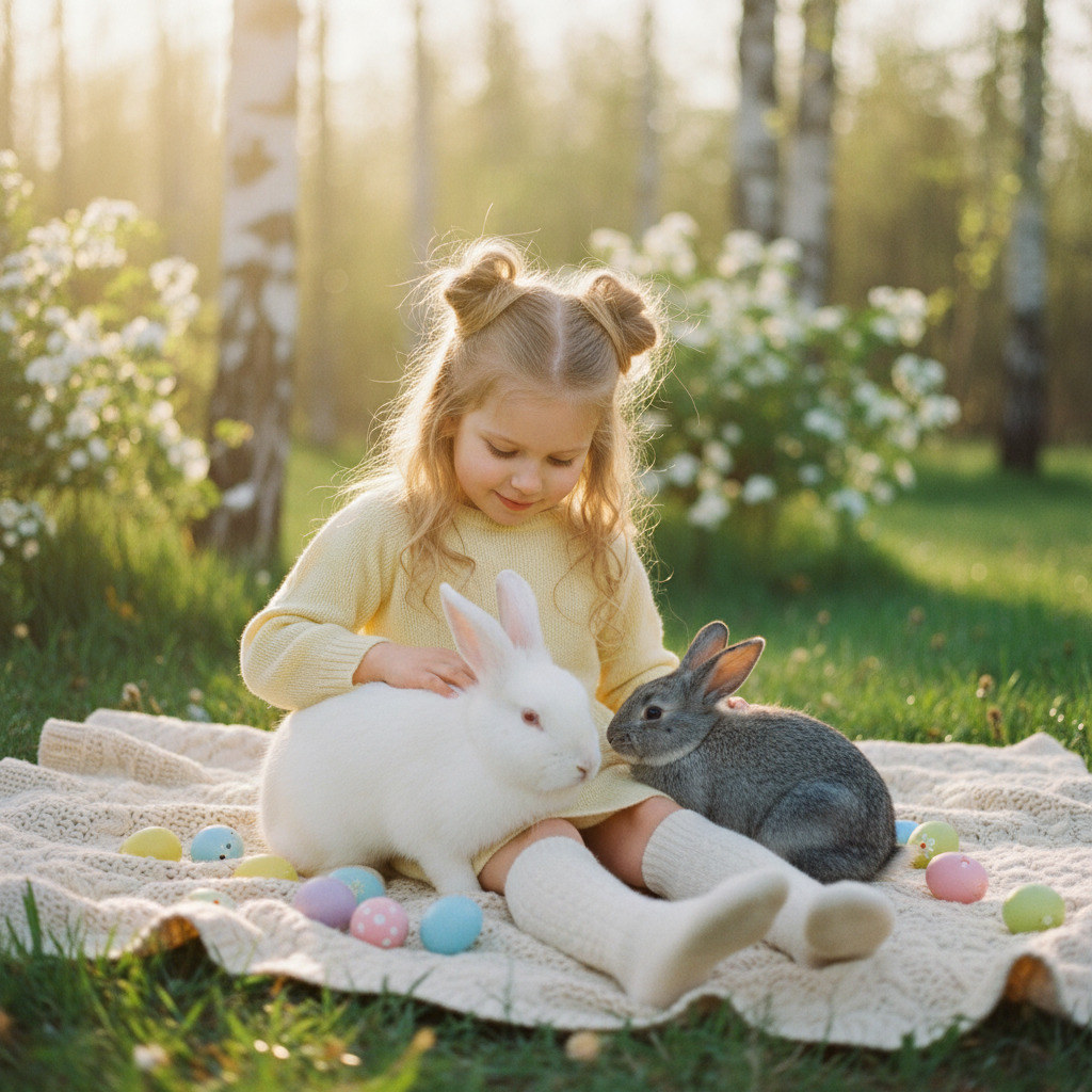 Нежный пасхальный кадр