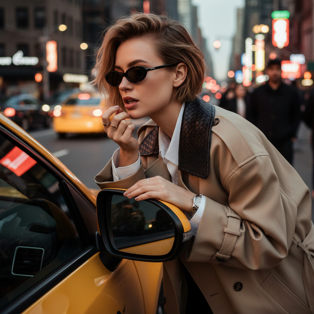 Модный городской портрет