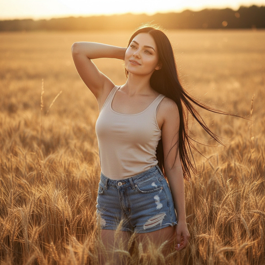 Женщина в поле