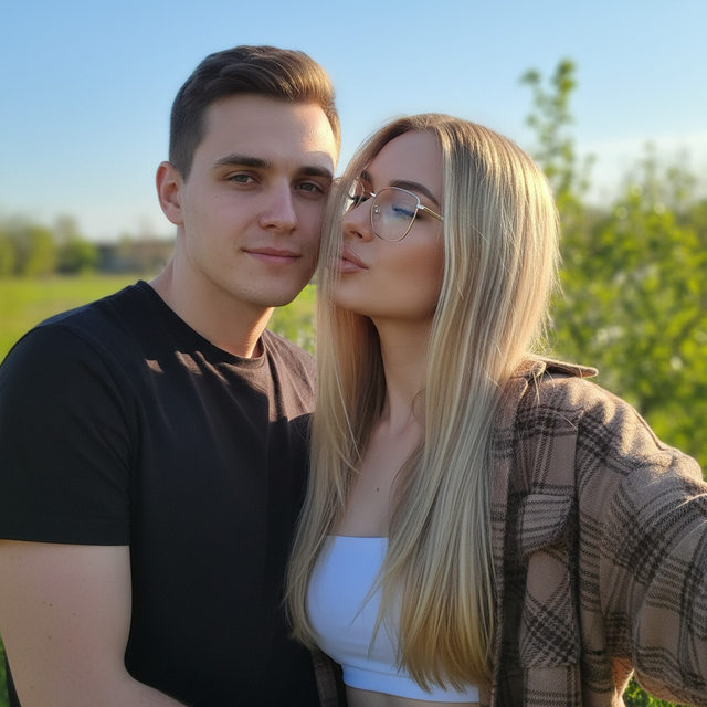 Романтическое селфи пары #2787
